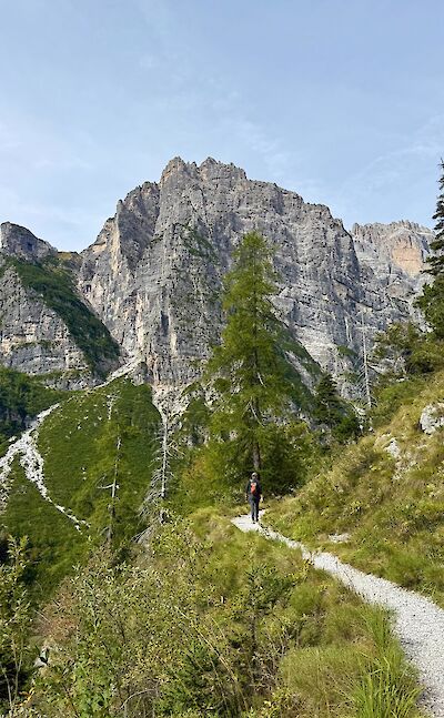 Hiking through the Brenta Dolomites. cc:Tripsite