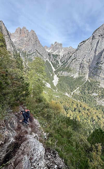 Hiking beneath the Brenta Dolomites. cc:Tripsite