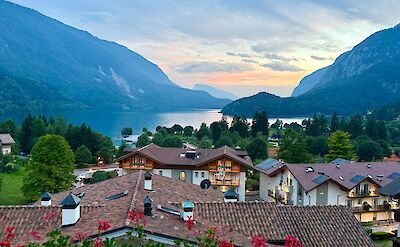 Sunset views over Molveno. cc:Tripsite