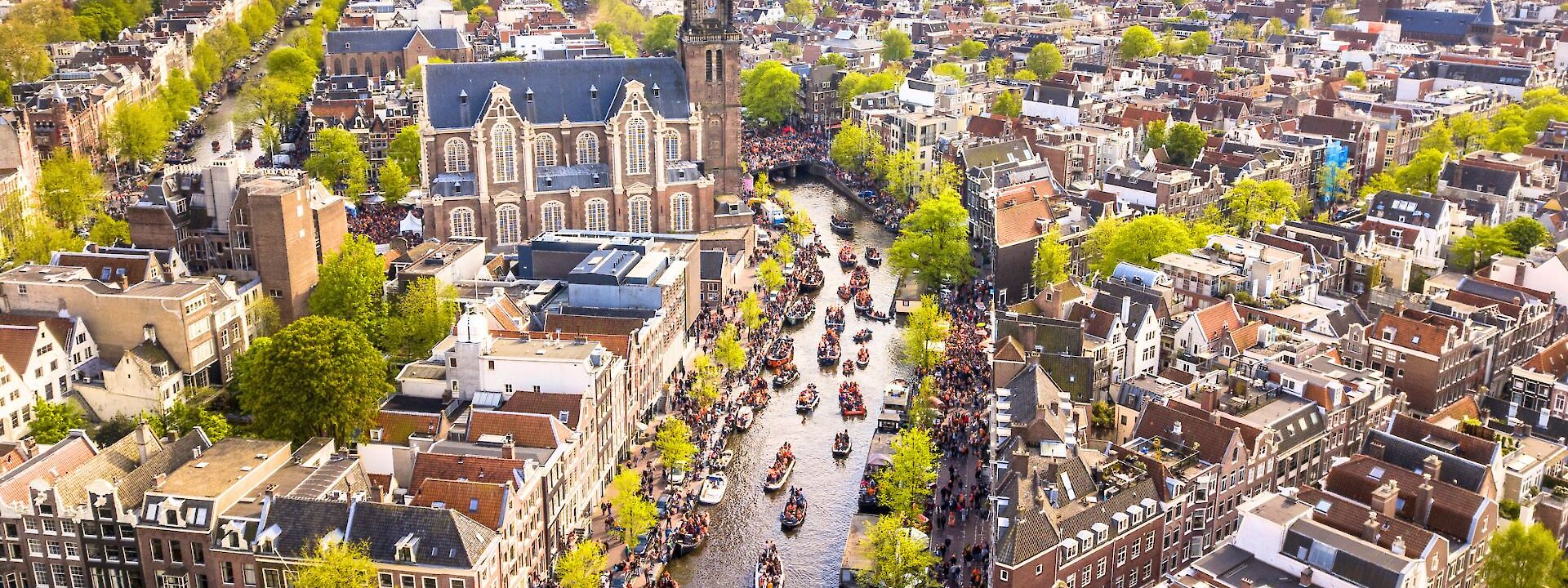 Amsterdam on King's Day. iStock@CreativeNature_nl
