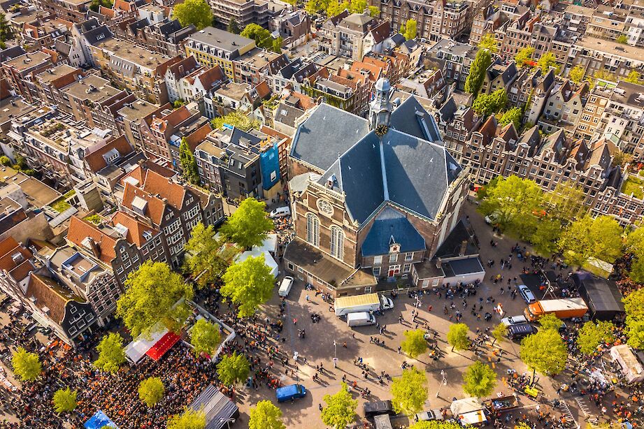 Noorderkerk on King's Day, Amsterdam. iStock@CreativeNature_nl