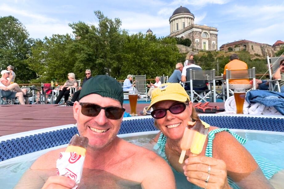 Popsicles in the hot tub aboard the Primadonna. CC:Stuart Fabel