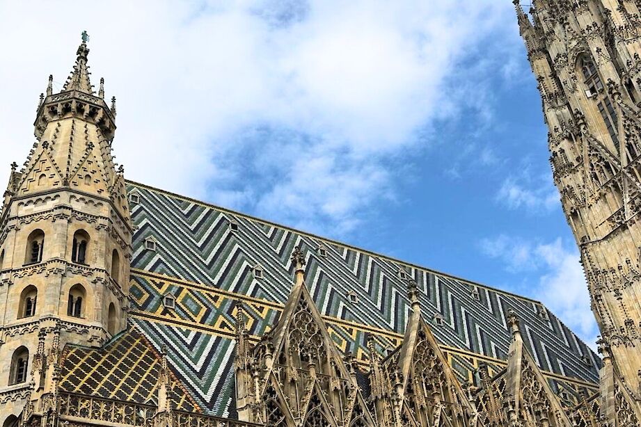 The roof of St. Stephen's Cathedral in Vienna. CC:Stuart Fabel