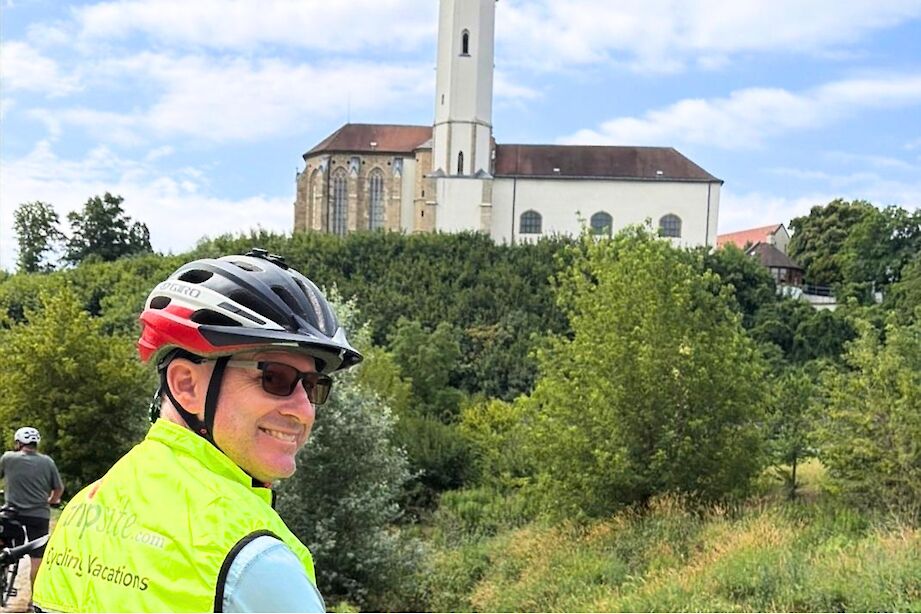 View of a church along the Danube. CC:Stuart Fabel