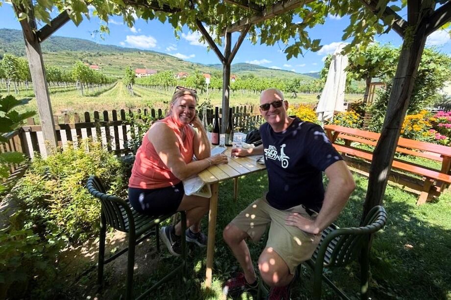 Wine tasting en route. CC:Stuart Fabel