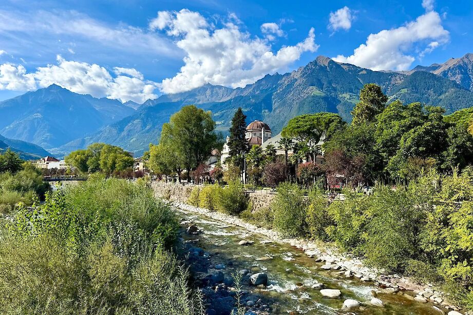 Historic center of Merano, Italy. CC:Heather Williams