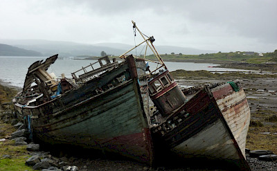 Old boats near Salen, Scotland. Flickr:Andrew Bowden