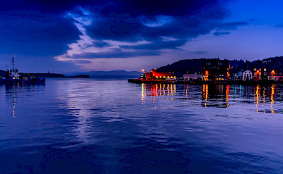 Evening glow in Oban, a resort town in the Isle of Mull, Scotland. Flickr:Robert Brown 