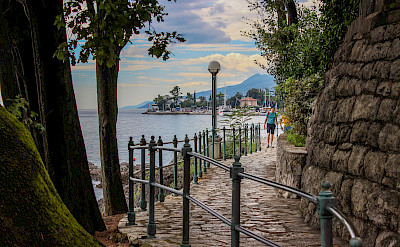 Footpath in Opatija, Kvarner Bay, Croatia. Photo via Flickr:Zorro79