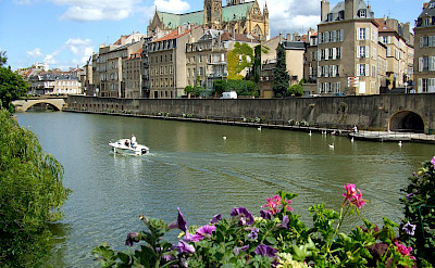 Metz along the Moselle River in France. Flickr:CD Photographie
