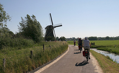 Biking past windmills. ©TO