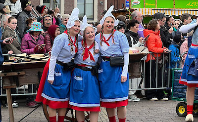 Cheese girls in Alkmaar