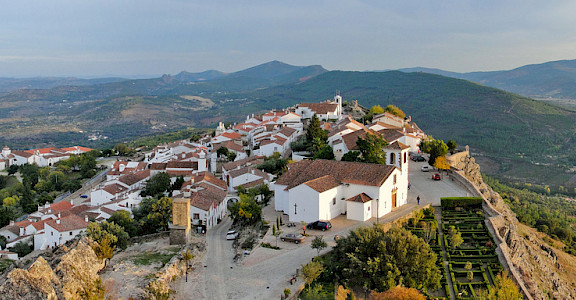 Old town from the castle of Marvão, Portugal. Photo via Flickr:MiguelVieira