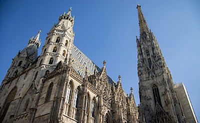 Blue skies above St. Stephen's Cathedral, Vienna, Austria. Unsplash@Shashank Verma