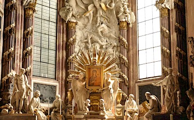 Ornate cathedral interior, Vienna, Austria. Unsplash@June O