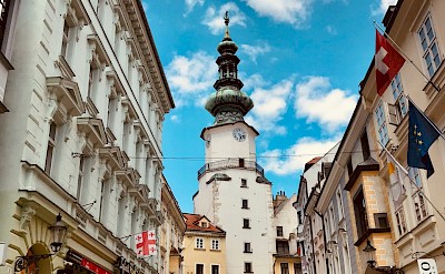 Pedestrians in the streets of Bratislava, Slovakia. Unsplash@Gabriela Slovak