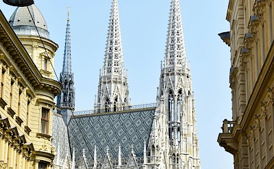 Street view of St. Stephen's Cathedral, Vienna, Austria. Unsplash@Martin
