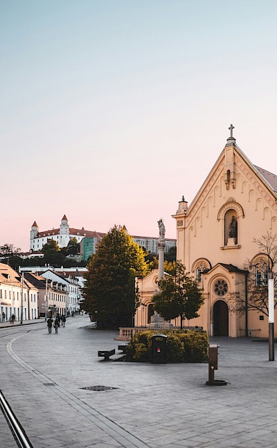 Tramlines in Bratislava, Slovakia. Unsplash@Martin Katler