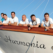 Crew on the Harmonia | Bike & Boat Tours