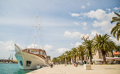 Harmonia docked in Trogir | Bike & Boat Tours