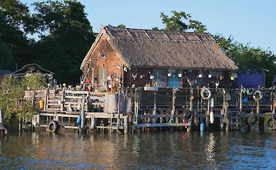 Traditional fishing houses of the Delta. toRR