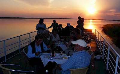 Relaxing on deck after a day of cycling through the Danube Delta.. toRR