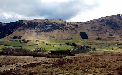 Scenic countryside for sure on this bike tour. Angus Glens, Scotland. Photo via Flickr:Nick Bramhall