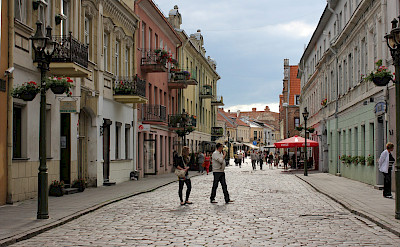 Bike break in Kaunas, Lithuania. Flickr:Christine und Hagen Graf