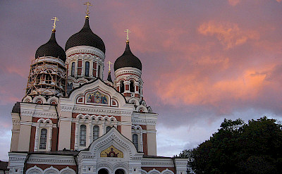 Orthodox Alexander Nevsky Cathedral in Tallinn, Estonia. CC:Julo