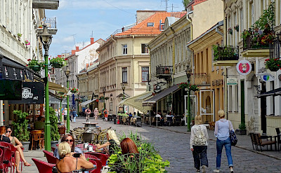 Shopping on Vilniaus Gatve Street in Kaunas, Lithuania. CC:Adam Jones
