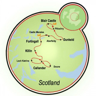 Lochs and Castles Map