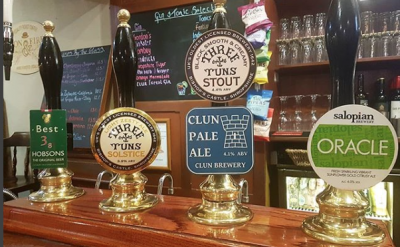 Local craft beers are another tasty treat on the Ludlow, England and Wales tour. Photo via TO