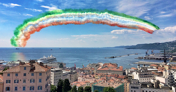 Flyover in Trieste, region Friuli-Venezia Giulia, Italy. Flickr:Giulio 45.649504, 13.776787