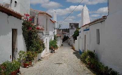 Cobbled street in the "white gold" city of Estremoz, Alentejo, Portugal. Photo courtesy of Tour Operator.