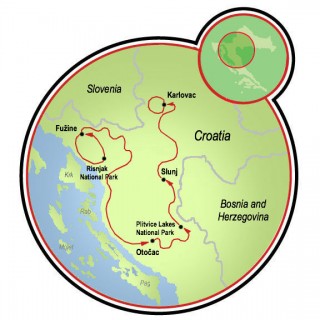 National Parks of Northern Croatia Map