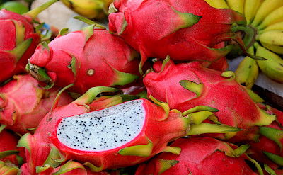 Cambodian locals love dragonfruit. Photo via Flickr:christine zenino