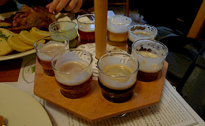 Beer tasting in Prague, Czech Republic. Flickr:Ralfsmallkaa