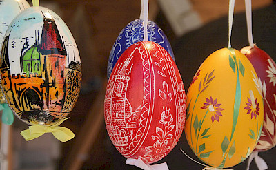 Decorative eggs are commons during holidays in Czech Republic. Flickr:Liz Jones