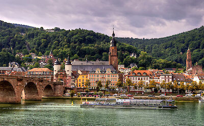 Heidelberg on the Neckar River in the Rhine Rift Valley. Flickr:alex hanoko