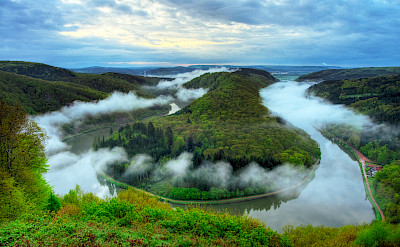 Grand Bend of the Saar River near Mettlach, Germany. Flickr:Wolfgang Staudt