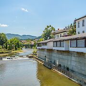 Balkan Mountains - Beli Osam River passing through the center of Troyan. Flickr:BdMundo