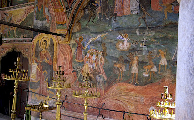 Frescos at Troyan Monastery, the third largest in Bulgaria. Flickr:Donald Judge