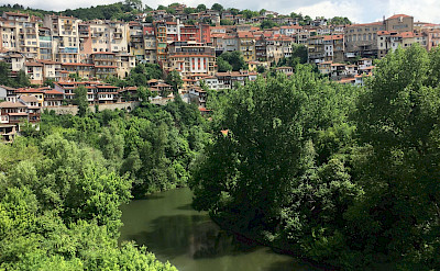Veliko Tarnovo on the Yantra River in Bulgaria. Flickr:julie corsi