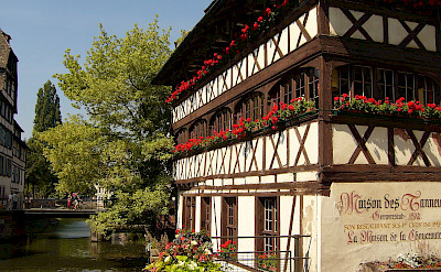 Half-timbered architecture in Strasbourg, France. CC:Jonathan Martz
