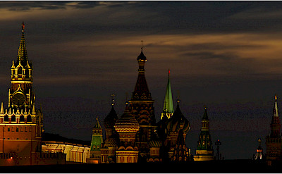 Evening in the Kremlin, Moscow, Russia. Flickr:Vladlslavtep