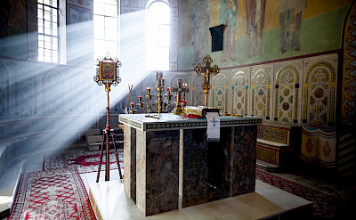 Inside a church in Staraya Russa, Russia. Flickr:Saint Petersburg Theological Academy