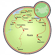 Golden Ring of Russia Map