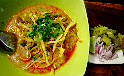 Northern Thai Curry noodles. Photo via Flickr: veer66