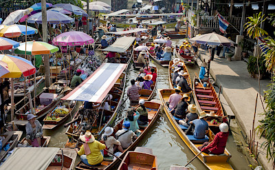 Thailand is known for its Floating Markets. Flickr:Colin Tsoi