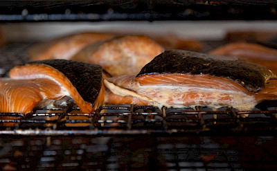 Smoked salmon <i>(Røgad laks)</i> at Sjælland (Zealand), Denmark. Flickr:News Oresund